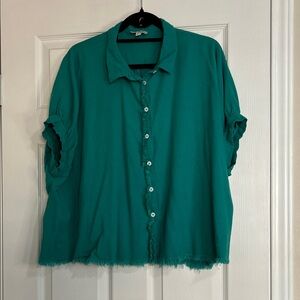 Umgee Teal Button-Down Shirt
